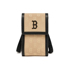 Túi MLB [KIDS] Classic Monogram Jacquard Cell Phone Bag Boston Red Sox Gold