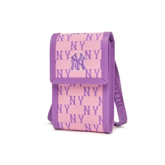 Túi MLB [KIDS] Classic Monogram Jacquard Cell Phone Bag New York Yankees Pink