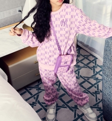 Túi MLB [KIDS] Classic Monogram Jacquard Cell Phone Bag New York Yankees Pink