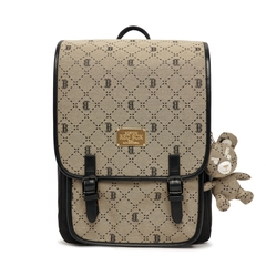 Balo MLB [KIDS] Diamond Monogram Backpack Boston Red Sox D.Beige