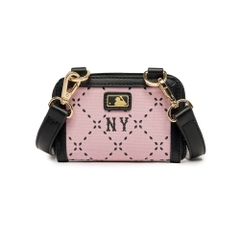 Túi MLB [KIDS] Diamond Monogram Wallet Crossbody New York Yankees Pink