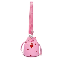 Túi MLB [KIDS] Heart Bucket Bag New York Yankees Pink