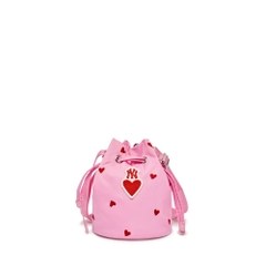 Túi MLB [KIDS] Heart Bucket Bag New York Yankees Pink