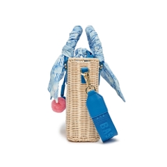 Túi MLB [KIDS] Water Monogram Raffia Crossbody New York Yankees D.Turquoise