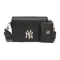 Túi MLB Mini Checkerboard Crossbody New York Yankees Black