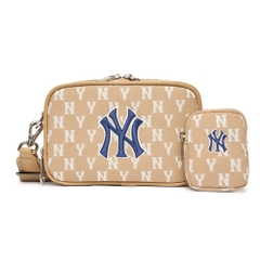 Túi MLB Mini Monogram Crossbody New York Yankees D.Beige