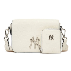 Túi MLB Mini Monogram Embo Crossbody New York Yankees Cream