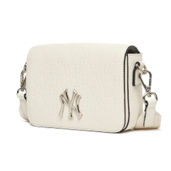 Túi MLB Mini Monogram Embo Crossbody New York Yankees Cream