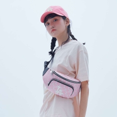 Túi MLB Monogram Crayon Hip Sack LA Dodgers Pink