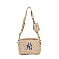 Túi MLB Monogram Crossbody New York Yankees D.Beige