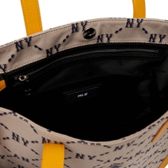Túi MLB Mono Diamond Jackquard Tote Bag New York Yankees Beige