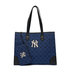 Túi MLB Mono Diamond Jacquard Tote Bag New York Yankees D.Blue