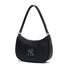Túi MLB Korea Monogram Embo Hobo Bag New York Yankees Black