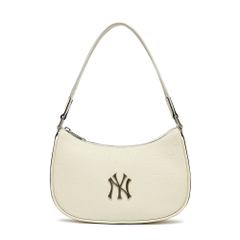 Túi MLB Korea Monogram Embo Hobo Bag New York Yankees Cream