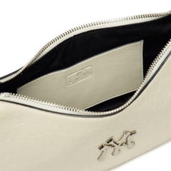 Túi MLB Korea Monogram Embo Hobo Bag New York Yankees Cream