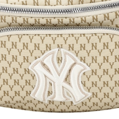 Túi MLB Monogram Hip Sack New York Yankees Beige 2021