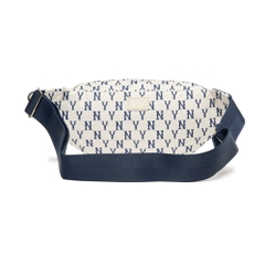 Túi MLB Monogram Hip Sack New York Yankees Cream