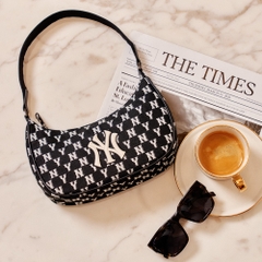 Túi MLB Monogram Hobo Bag New York Yankees Black