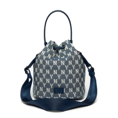 Túi MLB Monogram Jacquard Bucket Bag New York Yankees Navy
