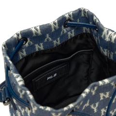 Túi MLB Monogram Jacquard Bucket Bag New York Yankees Navy