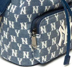 Túi MLB Monogram Jacquard Bucket Bag New York Yankees Navy