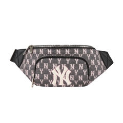 Túi MLB Monogram Jacquard Hip Sack New York Yankees Black 2021