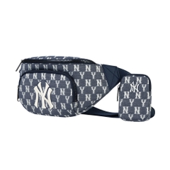 Túi MLB Monogram Jacquard Hip Sack New York Yankees Navy 2021