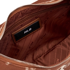 Túi MLB Korea Monogram Jacquard Hobo Bag Boston Red Sox Brown