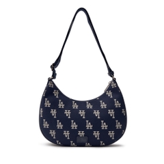 Túi MLB Korea Monogram Jacquard Hobo Bag LA Dodgers D.Navy