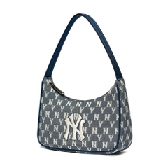 Túi MLB Monogram Jacquard Hobo Bag New York Yankees Navy 2021