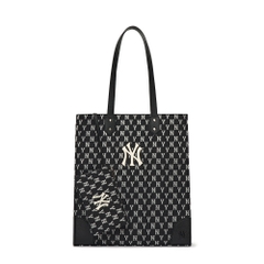 Túi MLB Monogram Jacquard Tote Bag New York Yankees Black