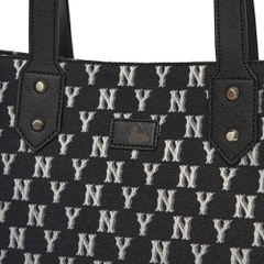 Túi MLB Monogram Jacquard Tote Bag New York Yankees Black