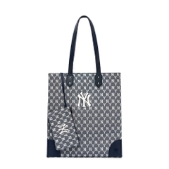 Túi MLB Monogram Jacquard Tote Bag New York Yankees Navy