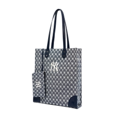 Túi MLB Monogram Jacquard Tote Bag New York Yankees Navy