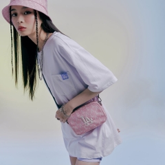 Túi MLB Monogram Mini Crossbody New York Yankees Pink