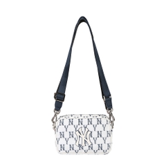 Túi MLB Monogram Mini Crossbody New York Yankees White
