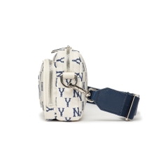 Túi MLB Korea Monogram Mini Crossbody New York Yankees Cream