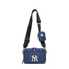 Túi MLB Korea Monogram Mini Crossbody New York Yankees L.Navy