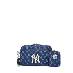 Túi MLB Korea Monogram Mini Crossbody New York Yankees L.Navy