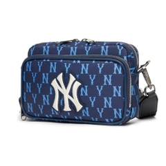 Túi MLB Korea Monogram Mini Crossbody New York Yankees L.Navy