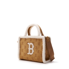 Túi MLB Korea Monogram Mustang Tote Bag Boston Red Sox Camel