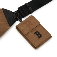 Túi MLB Monogram Nylon Jacquard Hip Sack Boston Red Sox D.Beige