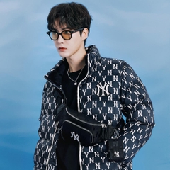 Túi MLB Monogram Nylon Jacquard Hip Sack New York Yankees Black