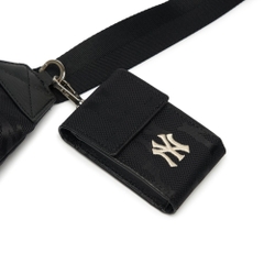 Túi MLB Monogram Nylon Jacquard Hip Sack New York Yankees Black