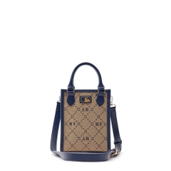 Túi MLB Korea [KIDS] Diamond Monogram Phone Pouch New York Yankees Beige