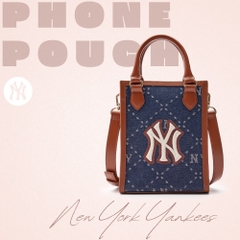 Túi MLB Korea [KIDS] Diamond Monogram Phone Pouch New York Yankees Navy