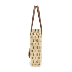 Túi MLB Monogram Tote Bag Boston Red Sox Beige