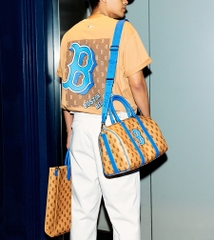 Túi MLB Monotive Coated Canvas Vertical Tote Bag Boston Red Sox Sand