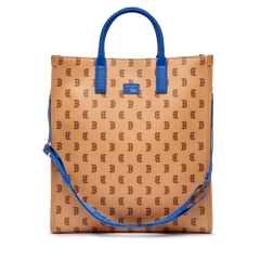 Túi MLB Monotive Coated Canvas Vertical Tote Bag Boston Red Sox Sand