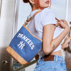 Túi MLB Varsity Basic Canvas Bucket Bag New York Yankees Indigo